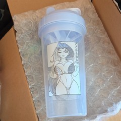 GamerSupps Waifu Cup Shaker Trapped New With Sticker Opened But Unused