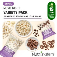 Movie Night Snack Variety Pack Chocolate Covered Pretzels corn Bites Shelf