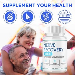 (3 Pack) Nerve Recovery Max Nootropic Formula All Natural Supplement 180 Capsule