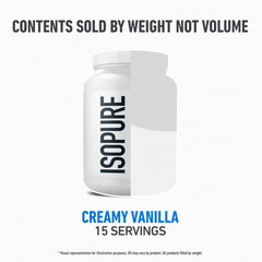 Isopure Zero Carb 100% Whey Protein Isolate Vanilla Powder 25g 15 Servings