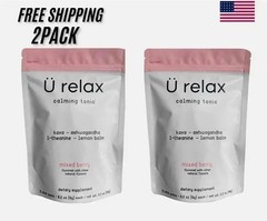 U Relax Calming Tonic- 15 Packets MIXED BERRY Flavor Relax Drink 2 pack!!!