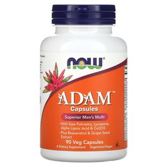 Now Foods Adam Superior Men s Multi 90 Veg Capsules GMP Quality Assured, Vegan,