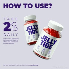 Jelly Tide Gummies, Natural Weight Loss Supplement & Metabolism Support 60ct