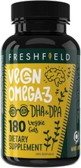 Freshfield Vegan Omega 3 DHA: Algae Oil, Carrageenan Free, Sustainably Sourced