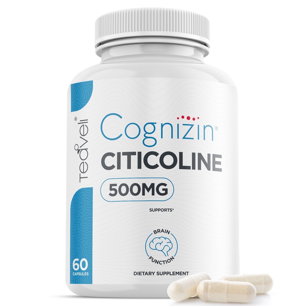 Cognizin Citicoline- 500mg CDP Choline Supplement 60 Servings