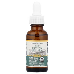 2 X Triquetra Health, Plant-D3� Whole Food D3+ K2, 1 fl oz (30 ml)