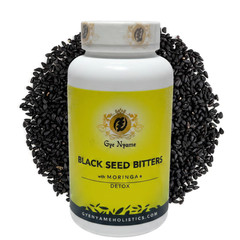 BLACK SEED BITTERS with MORINGA 120 CAPSULES~DETOX~ The Original by Gye Nyame