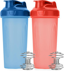 – Protein Shaker Bottles, 2 Pack, 28 Oz, Shaker Bottles with Leak-Proof Flip-Top