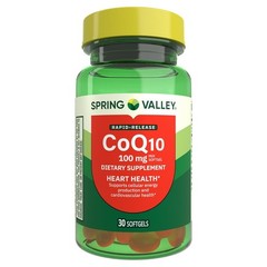 Spring Valley Rapid-Release CoQ10 100mg Dietary Supplement 30 Count