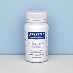 Pure Encapsulations L-Theanine, Stress & Relaxation Support, 60ct, Exp 02/2027
