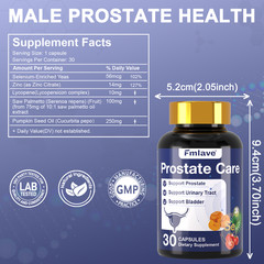 (2 Pack) Prostate Support – Reduce Frequent Urination, Stamina supplement 60ct