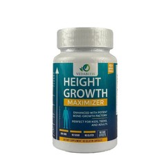 Vedabless Height Growth Maximizer 60 Caps Natural Bone & Height Support – 1 Pack