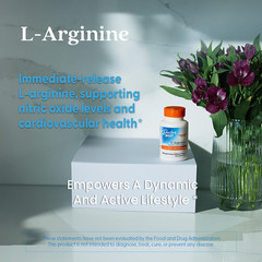 Sustained plus Immediate Release L-Arginine, Non-Gmo, Vegan, Gluten & Soy Free,