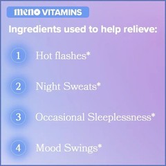 O Positiv MENO Vitamins for Menopause-Menopause Supplement for Women-60 Servings