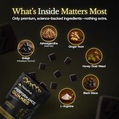 UltimaPeak Pure Himalayan Shilajit Gummies with 30 Count (Pack of 1)