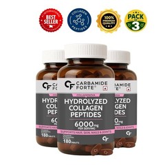 Carbamide For.te Collagen Tablets 3×180 Skin Hair Nails