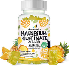 Magnesium Glycinate Gummies 2500mg – Sugar Free Magnesium Potassium Supplement