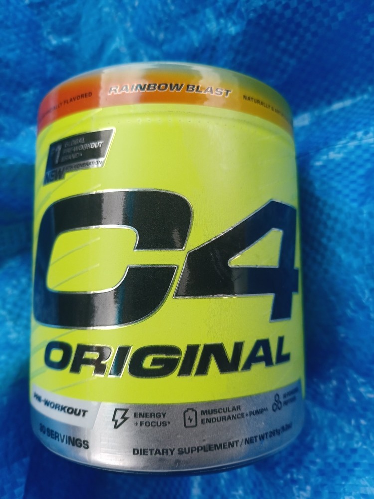 C4 Original Pre-Workout Powder 9.2oz ~ 30 Servings ~ Rainbow Blast ~ BB 06/2026