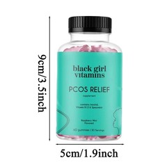 Black Girl Vitamins PCOS Relief – Cycle Support for Women – 60 Gummies