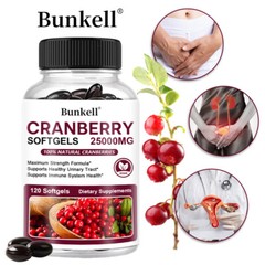 Cranberry Capsules Pills 30,000mg Supplement+Vitamin C Concentrate Extract