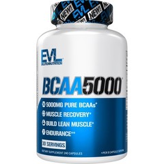 BCAA5000 High Strength BCAA Pills 240 Count Muscle Recovery Supplement