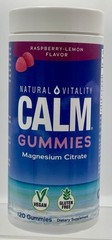 Natural Vitality CALM Magnesium Gummies Stress Relief 120 Gummies EXP 02/27