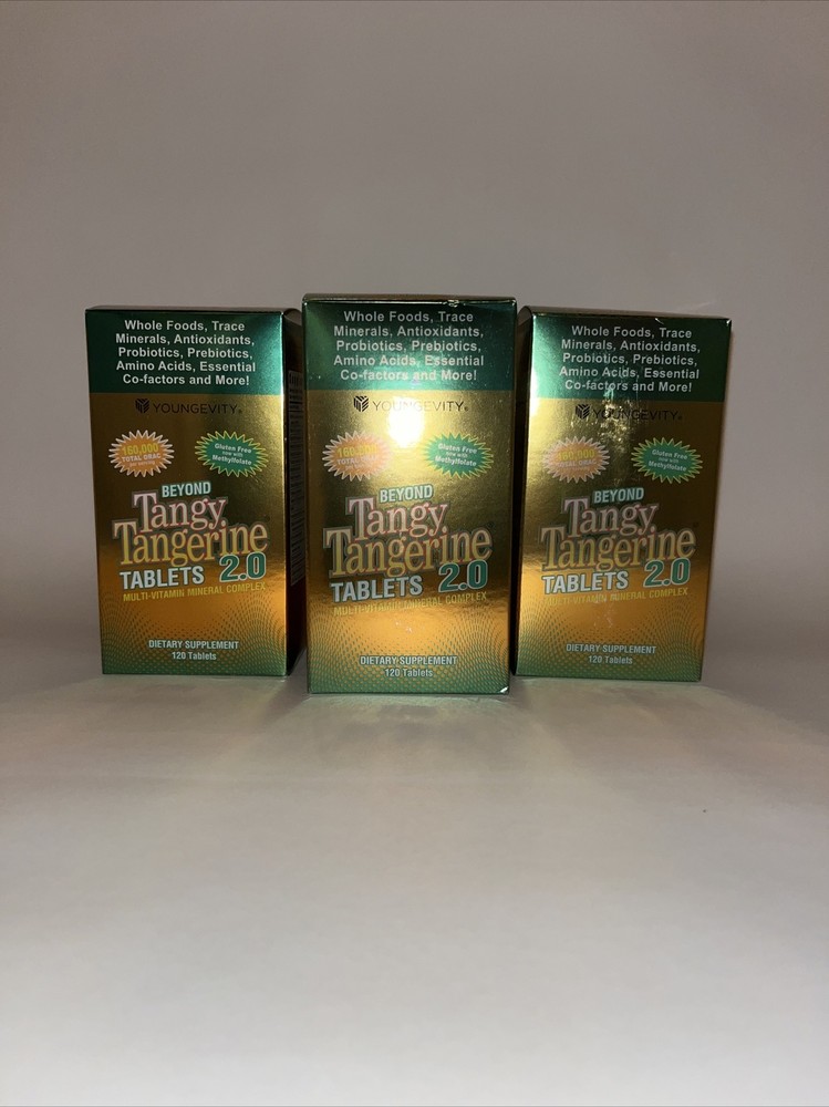 Youngevity Dr. Wallach Beyond Tangy Tangerine BTT 2.0 Tablets – 120 **3 PACK**