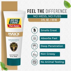 3 Fl Oz, Real Time Pain Relief Maxx – 3oz Tube | Intensive Formula With 18…