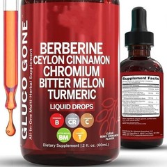 2 Bottles Clean Nutra Berberine with Ceylon Cinnamon Supplement Liquid Drops NEW