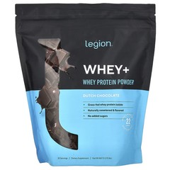2 X Legion Athletics, Whey+, Whey Protein Powder, Dutch Chocolate, 1.91 lbs (86