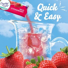 Light Wild Strawberry Artificially Flavored Powdered Drink Mix w/Caffeine 120 ct
