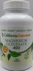 MAGNESIUM GLYCINATE BONE HEART HEALTH MUSCLE AND NERVE HEALTH 400mg FREE SHIP