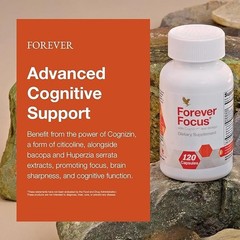Forever Focus. Brain Clarity, Focus, with Cognizin. for Students, professionals