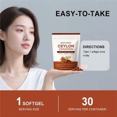 Ceylon Cinnamon Softgels, Ceylon Cinnamon Soft Gels 7200Mg Equivalent with Mct