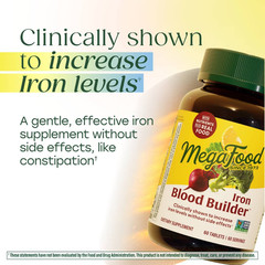 MegaFood Blood Builder Vegan Iron Supplement Tablet