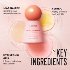 Retinol Eye Cream for Dark Circles: Revive 0.7 Fl Oz (Pack of 1), Pink