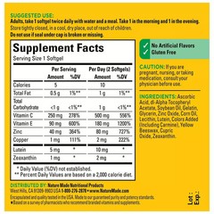 Nature Made Vision Supplements 60 Softgels Eye Support Areds 2 Formula EXP:01/27