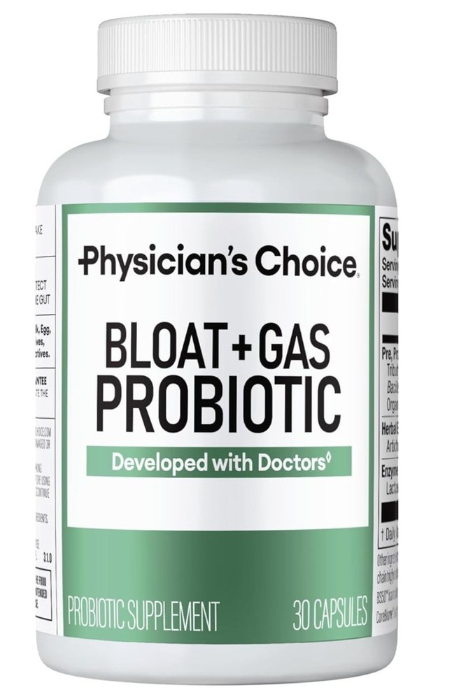 Physician’s CHOICE Bloat & Gas Probiotic 5-in-1 Proactive Support + Daily Relief