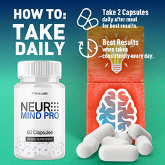 (2 Pack) Neuro Mind Pro Nootropic Natural Brain Formula Supplement 120 Capsules