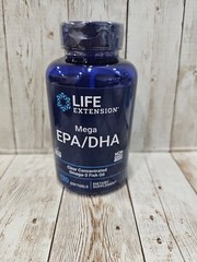 Life Extension Mega EPA DHA 120 Softgel.. Exp 01/2026