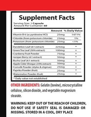 Bloat reduction – WATER AWAY PILLS 700mg – Safe fluid control 3 Bottles 180 Caps