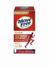 Schiff Move Free Ultra 3X Triple Action 75 Tablets NEW !