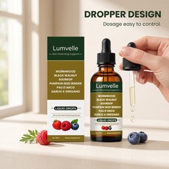 LUMVELLE Wild Harvested Wormwood Herbal Liquid Botanical Supplement Drops 3PCS