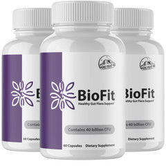 BioFit Probiotic Supplement – 40 Billion CFU for Gut Flora & Digestion – 3 Packs