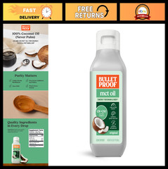100% Pure MCT Oil, Triple-Distilled Coconut Oil, Keto Energy, Unflavored, 16 oz