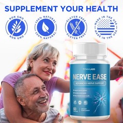 (5 Pack) Nerve Ease Nootropic Nerve Support Max Supplement NerveEase 300 Capsule