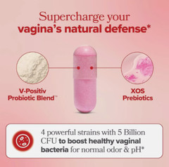 3X URO O Positiv Vaginal Probiotics For Women pH Balance W/ Prebiotics 180 COUNT