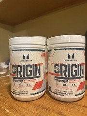 NEW -2 Containers Myprotein ORIGIN Pre-Workout Powder – 1.04 Lbs. EXP. 06/2026