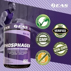 EAS PHOSPHAGEN Creatine Monohydrate 99.9% Pure Powder 1000 Grams EXP. 10/26