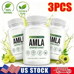 Alevia Organic Amla Capsules 1000mg Indian Gooseberry Antioxidant Supplement